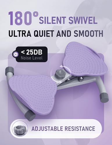 Ab Twister Board for Body Toning - Compact Portable, Purple