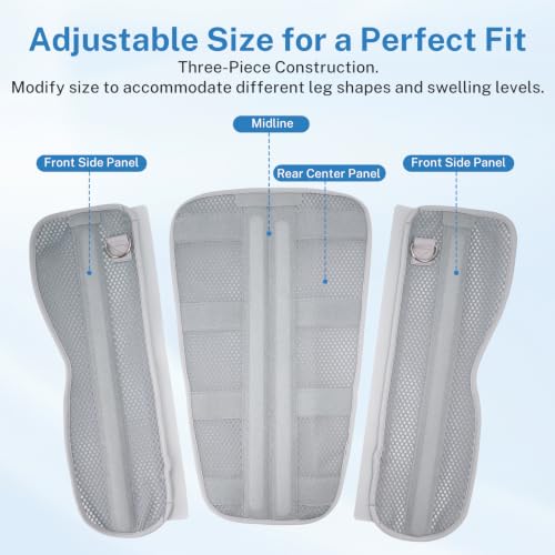 RAWMOCE 17.7" Knee Immobilizer Brace Post-Op Support with Aluminum Stays