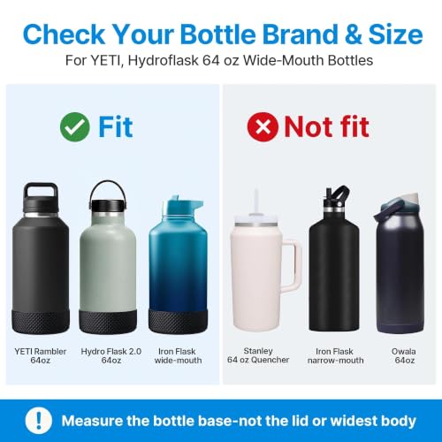 Silicone Protective Boot for 64oz Hydroflask - Light Gray