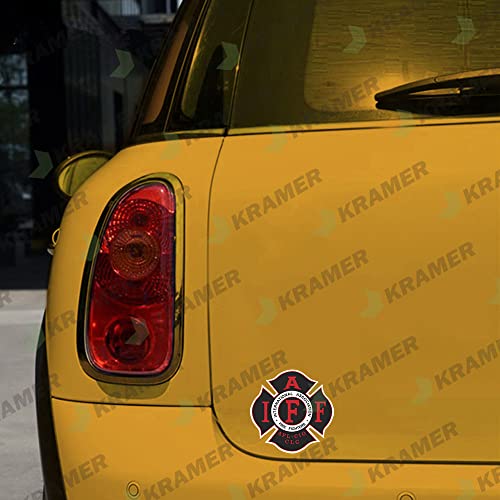 Firefighter Vinyl Decal Sticker for Car Bumper & Window - 4"