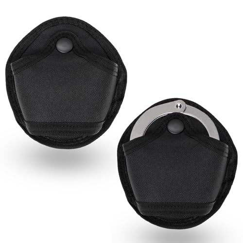 Handcuff Holster Case - 2 Pack Tactical Pouch for Molle Vest