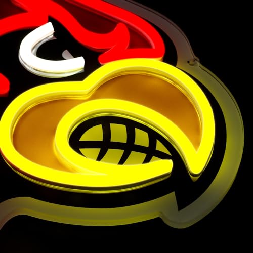 Louisville Cardinals LED Neon Sign – 13.64" W x 15" H with Dimmer