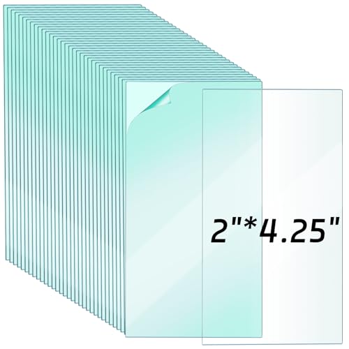 100 Pcs 2'' x 4.25'' Clear Welding Lens 0.04" Thick Welding Cap Hood Clear Lenses Cover Replacement Transparent Universal Helmet Accessories Top Protection for Protecting Eyes