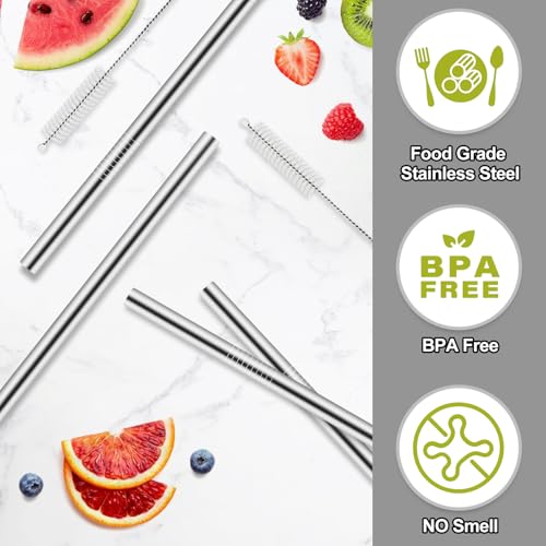 Reusable Metal Straws for Owala FreeSip Sway 40oz Water Bottle - 6 Pack