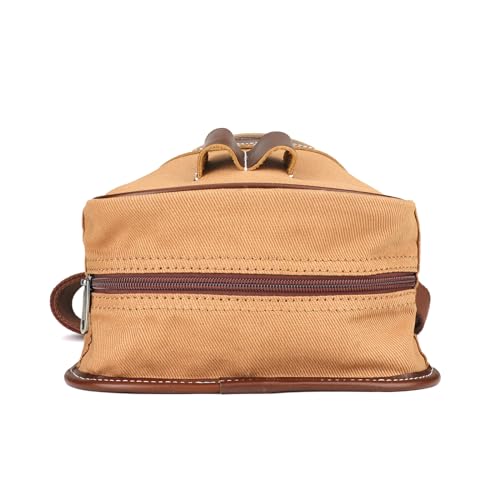 Tourbon Canvas Leather Shotgun Shell Pouch with Box and Adjustable Waist Belt