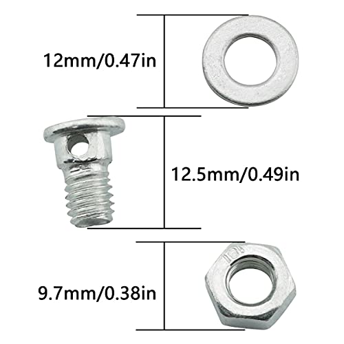 8-Piece Bicycle Brake Cable Clamp Locking Screw Set