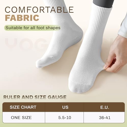 Non-Slip Grip Pilates Socks for Women - 3 Pairs, Black, White, Camel