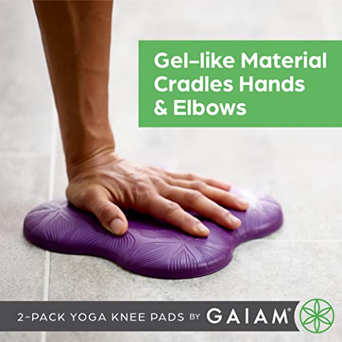 Yoga Knee Pads - Purple Set of 2 with Extra Cushioning