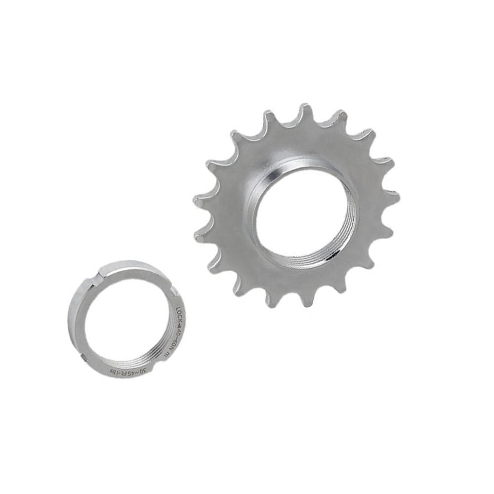 Yuauy 13T 14T 15T 16T 17T Bicycle Freewheels Single Speed Fixed Gear One Speed Bike Sprocket Cog w/Free Lock Ring 5 Sizes One Set