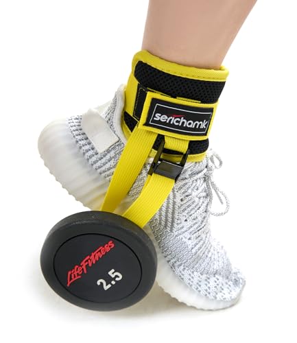Adjustable Dumbbell Foot Attachment for Leg Exercises - Yellow 1pc
