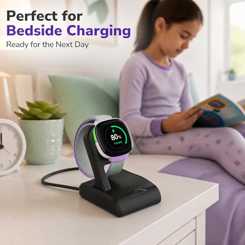 Wireless Charging Stand for Fitbit Ace LTE - Magnetic & Nightstand Compatible