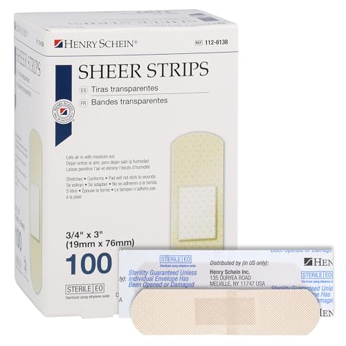 Sterile Adhesive Bandages - 3/4" x 3" - 100 Count