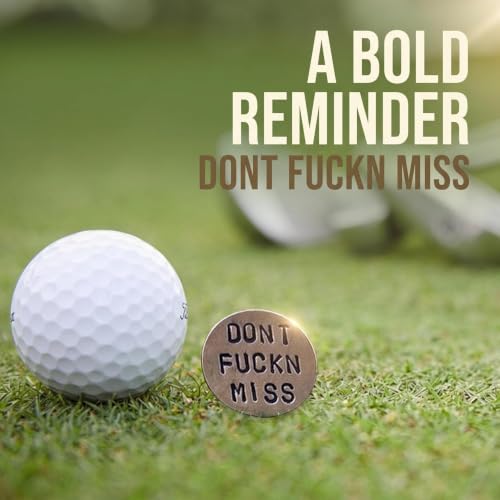 Funny Gold Golf Ball Markers - Hilarious Gag Gifts for Golfers