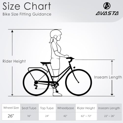 26 Inch Women's Hybrid Bike - Green Frame with Black Tires