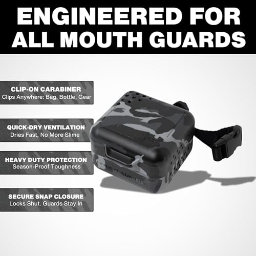 Under Armour Black Camo Mouth Guard Case | Sport & Athletic Storage