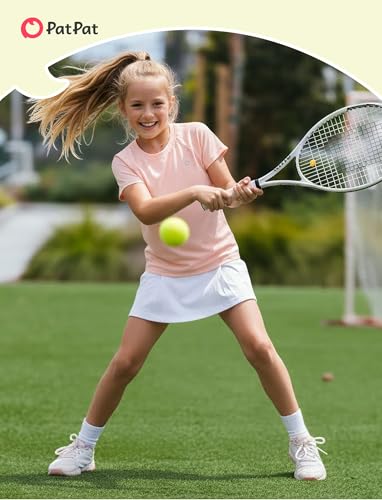 Athletic Shirts for Kids 9-10 Years - Short Sleeve Top - Pink
