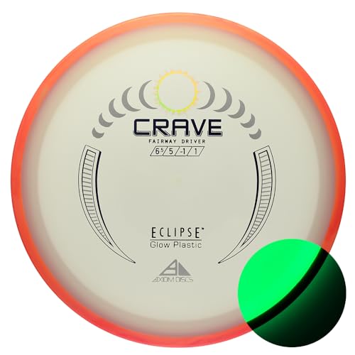 Axiom Discs Eclipse Glow Crave Fairway Driver 170-175g - Stable, Night-Visible Disc Golf