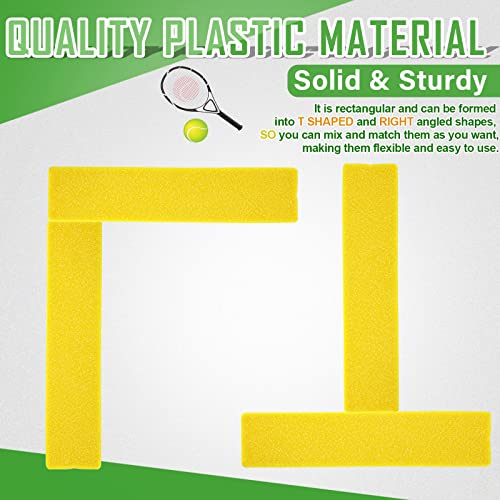 Court Line Marker Kit - 24 Yellow Boundary Markers for Sports
