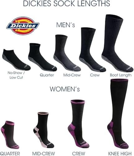 Moisture Control Quarter Socks - Large Black (6 Pairs)