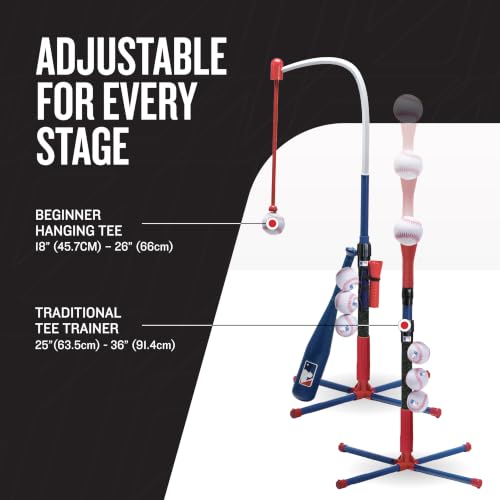 Kids Adjustable Baseball Batting Tee Set - Grow With Me Tee