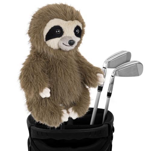 Craftsman Golf Sloth Headcover - Funny Animal Driver & Fairway Club Cover for Men Women Kids