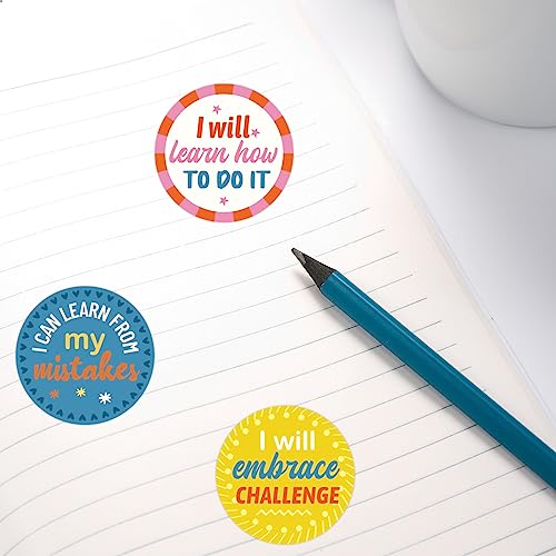 600Pcs Growth Mindset Motivational Stickers - Inspirational Quotes Set