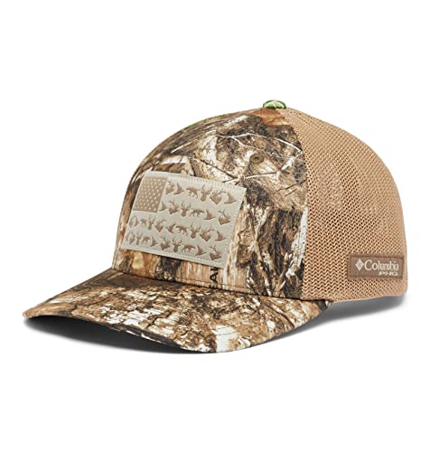 Columbia Unisex PHG Camo Mesh Ball Cap Large-X-Large Realtree Edge Game Flag