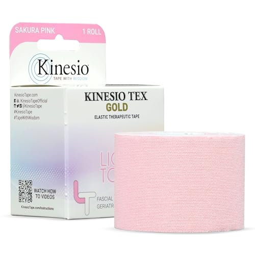 Kinesio Tex Gold Light Touch Elastic Therapeutic Athletic Tape 2in x 16.4ft Pink