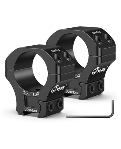 Precision Medium 1 Inch Dovetail Scope Rings - 11mm Rail - 2 Pieces
