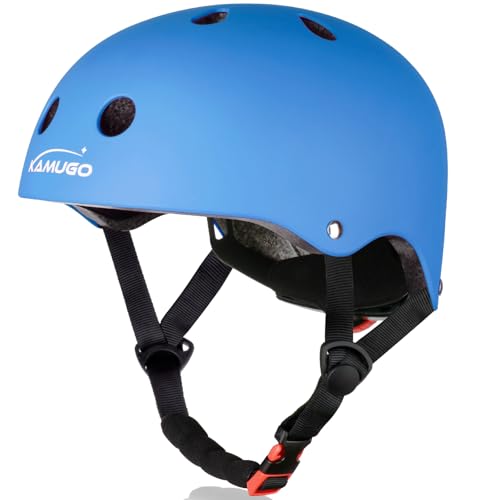 Kids Adjustable Helmet - Multi-Sport Safety for Ages 2-14 - Blue, Small
