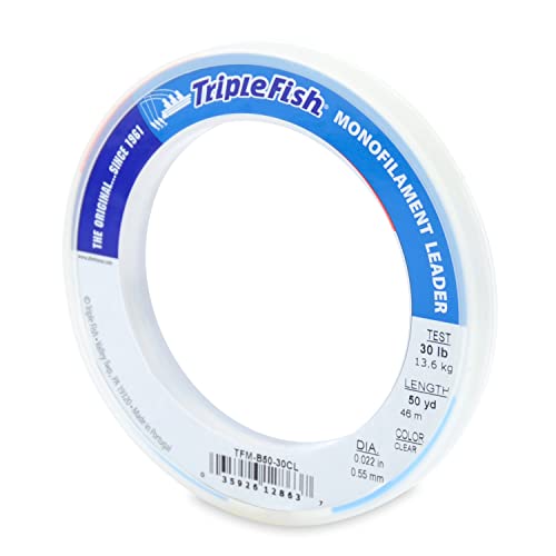 Monofilament Fishing Leader - 0.022 in x 50 yd - Clear