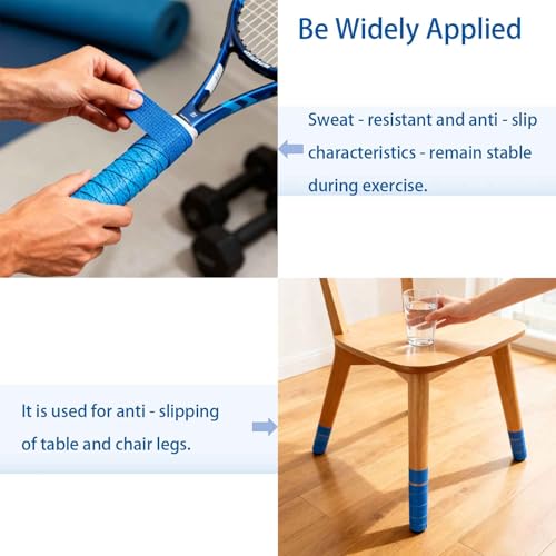 Self Adhesive Bandage Wrap - 6 Rolls, 1in & 2in, Water-Resistant