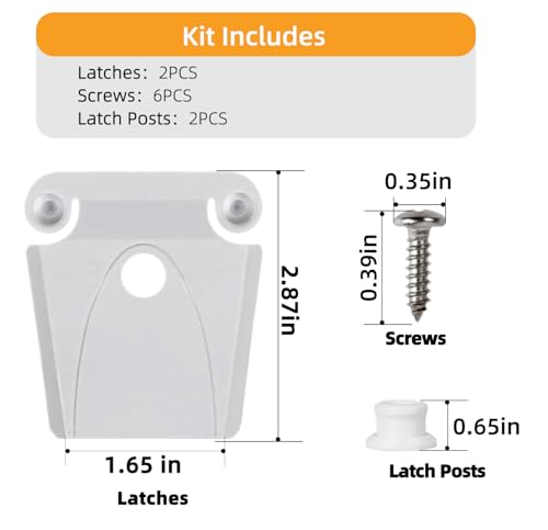 Replacement Cooler Latch Kit - Includes 2 Latches & Screws