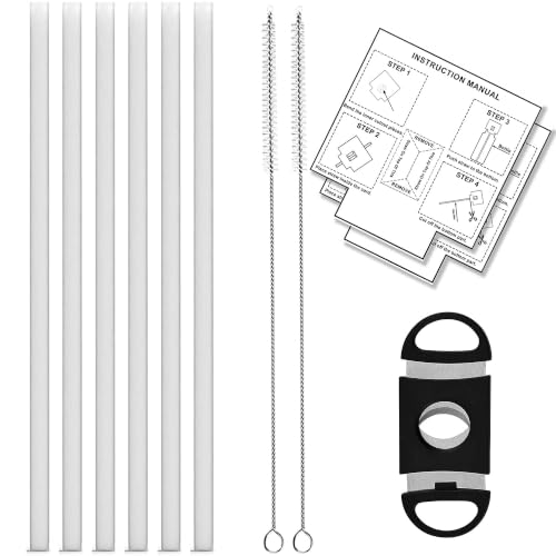 Replacement Straw Set for ThermoFlask Bottles - 6 Straws, Brushes & Cutter