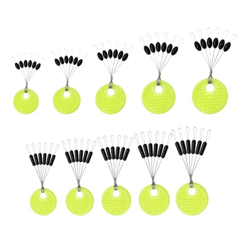 Fishing Rubber Bobbers Beads Stoppers - 60pcs Set