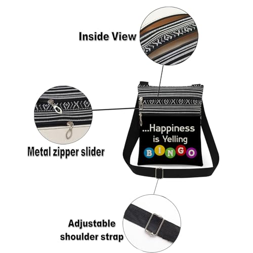 Bingo Player Adjustable Crossbody Bag - Bingo 08
