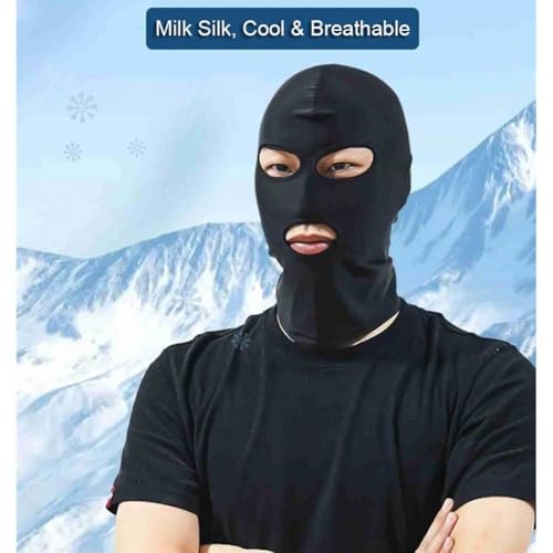 3 Hole Ski Mask Balaclava Face Mask - Black - 1-2 Pack
