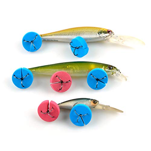 Fishing Hook Covers Bonnets Treble Guards - One Size Fits Most,