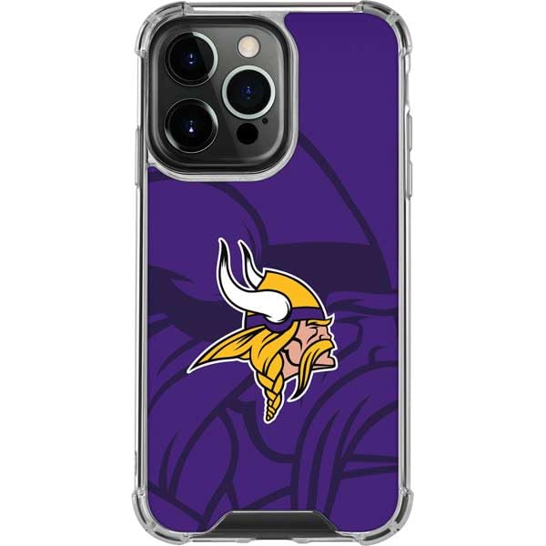 Clear Phone Case for iPhone 15 Pro - NFL Minnesota Vikings Design