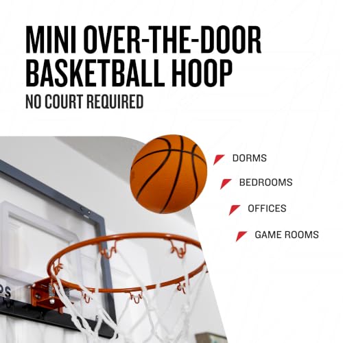 Over The Door Mini Basketball Hoop - 17.75" x 12" - Black/Gray