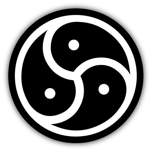 BDSM Emblem Vinyl Sticker Decal for Laptops and Cars - 3-Inch
