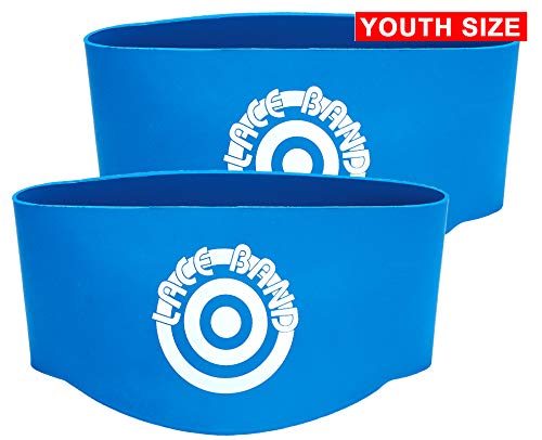 Youth Soccer Cleat Lace Protector - Blue Lace Bands