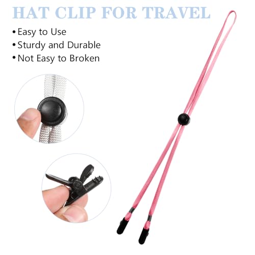 Adjustable Hat Straps for Wind - 4 Pack Secure Chin Cord for Outdoor Sports