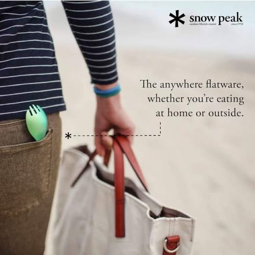 Snow Peak Assorted 4-Pack Titanium Sporks - Lightweight Durable Camping Utensils
