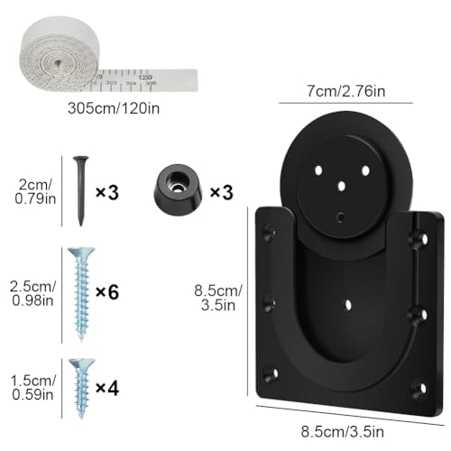 Dartboard Mounting Bracket Kit - Easy Install with Screws & Stabilisers