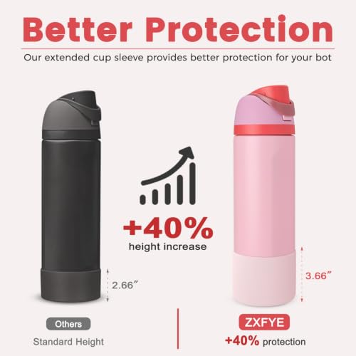 Tall Boot for Owala 24oz Water Bottle - Light Pink