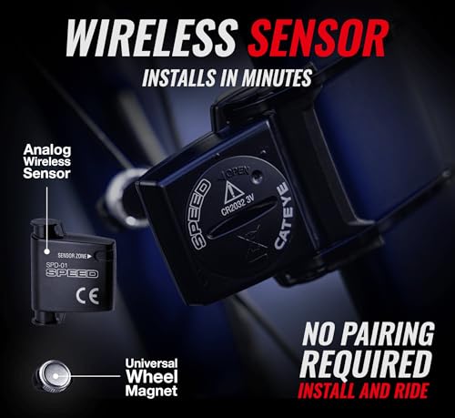 Urban Wireless Bike Computer - Calorie Tracking, FlexTight Mount, Auto Start/Stop