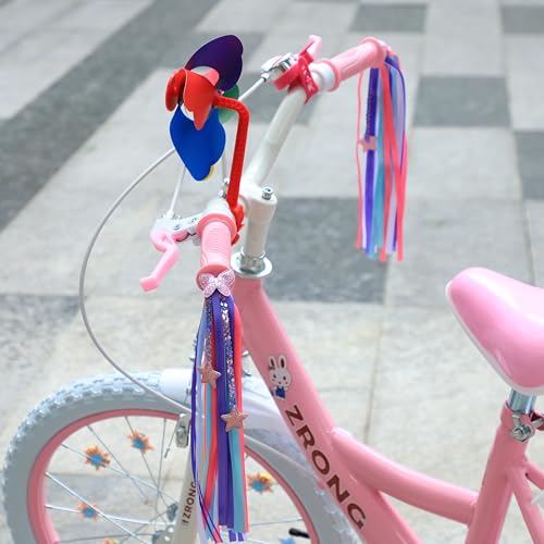 Kids Bike Streamers - Purple Handlebar Ribbons Tassels