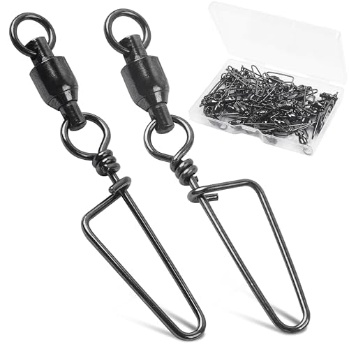 Stainless Steel Fishing Swivels with Coastlock Snaps - Size 0+0 (26lb)