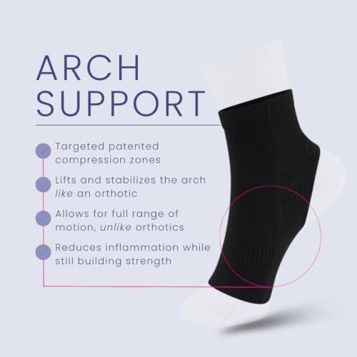 Apolla The Joule Compression Barefoot Socks Medium Nude - 20-30 mmHg, Arch Support, As Seen on Shark Tank
